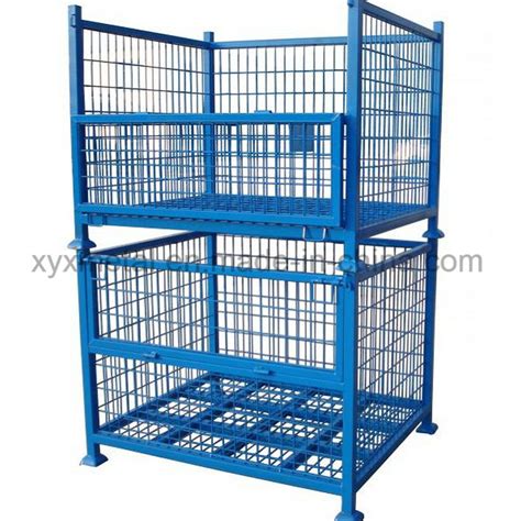 metal mesh storage boxes|stackable wire storage bins.